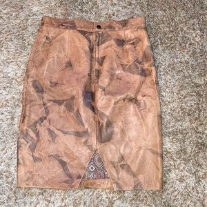 Zerimar vintage leather skirt